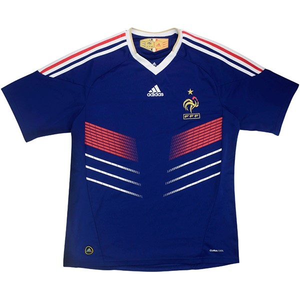 Camiseta Francia Replica Primera Ropa Retro 2010 Azul